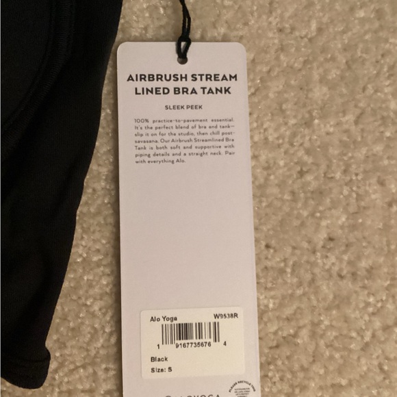 ALO Airbrush stream lined bra tank - Picture 6 of 7